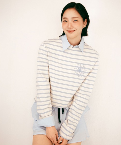 Mardi Mercredi（マルディメクルディ）の「COTTON SHORTS CONTRAST WAISTBAND / コットン ショーツ コントラスト ウェストバンド（その他パンツ・レディース・ペールイエロー/スカイブルー/ブルー/ライトピンク・FREE）」の15枚目の写真