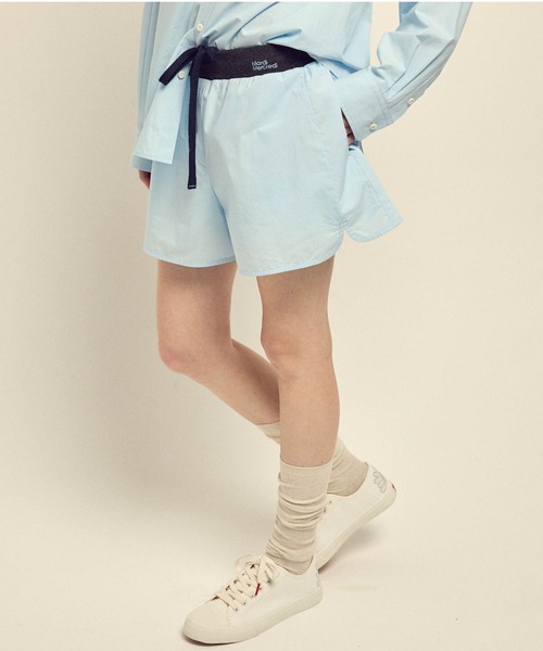 Mardi Mercredi（マルディメクルディ）の「COTTON SHORTS CONTRAST WAISTBAND / コットン ショーツ コントラスト ウェストバンド（その他パンツ・レディース・ペールイエロー/スカイブルー/ブルー/ライトピンク・FREE）」の17枚目の写真