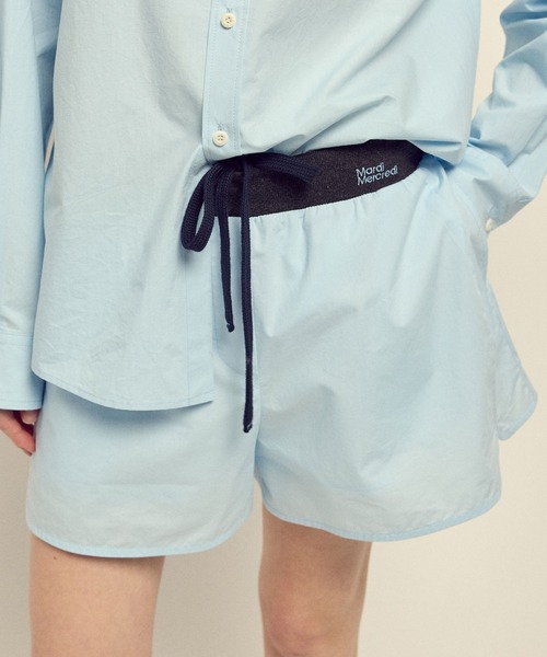Mardi Mercredi（マルディメクルディ）の「COTTON SHORTS CONTRAST WAISTBAND / コットン ショーツ コントラスト ウェストバンド（その他パンツ・レディース・ペールイエロー/スカイブルー/ブルー/ライトピンク・FREE）」の18枚目の写真