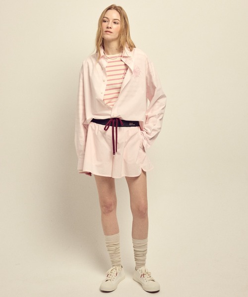 Mardi Mercredi（マルディメクルディ）の「COTTON SHORTS CONTRAST WAISTBAND / コットン ショーツ コントラスト ウェストバンド（その他パンツ・レディース・ペールイエロー/スカイブルー/ブルー/ライトピンク・FREE）」の9枚目の写真