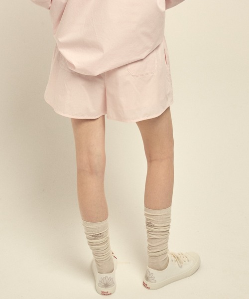 Mardi Mercredi（マルディメクルディ）の「COTTON SHORTS CONTRAST WAISTBAND / コットン ショーツ コントラスト ウェストバンド（その他パンツ・レディース・ペールイエロー/スカイブルー/ブルー/ライトピンク・FREE）」の11枚目の写真