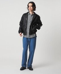 A DAY IN THE LIFE UNITED ARROWS（アデイインザライフユナイテッドアローズ）の「レザーライク フライト ブルゾン<A DAY IN THE LIFE>（ブルゾン）」