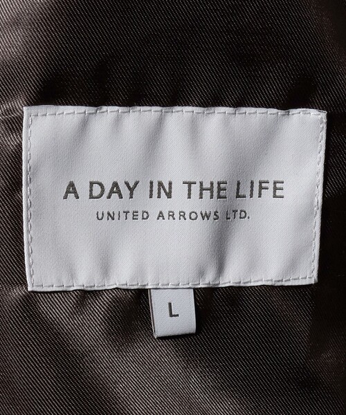 A DAY IN THE LIFE UNITED ARROWS（アデイインザライフユナイテッドアローズ）の「レザーライク フライト ブルゾン＜A DAY IN THE LIFE＞（ブルゾン・メンズ・ブラック/ダークブラウン・L/M）」の15枚目の写真