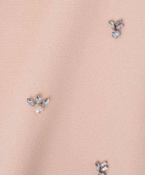 La boutique BonBon（ラブティックボンボン）の「【今すぐお届け！・お上品見え】ビジュー刺繍スポンディッシュジャケットカーディガン（ニット/セーター・レディース・ピンク/ライトグレー/ホワイト・FREE）」の21枚目の写真