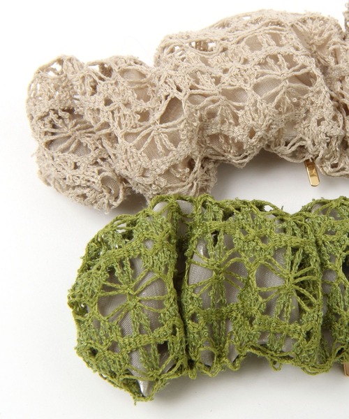 GLOBAL WORK（グローバルワーク）の「レースパチパチヘアカフ/654830（その他ヘアアクセサリー・レディース・オフホワイト/ライトグリーン/ブラック/ベージュ・FREE）」の8枚目の写真