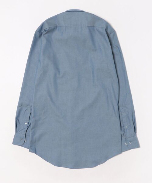 TOKYO SHIRTS(トウキョウシャツ)の「【超形態安定】 形態安定ノンアイロン ボタンダウン 長袖ビジネスワイシャツ(大きいサイズ・長いサイズ)(ビジネスシャツ・メンズ・ブルー・首回り39cm-裄丈88cm/首回り41cm-裄丈90cm/首回り45cm-裄丈86cm/首回り42cm-裄丈90cm/首回り47cm-裄丈90cm/首回り47cm-裄丈86cm/首回り45cm-裄丈90cm/首回り45cm-裄丈82cm/首回り43cm-裄丈90cm)」の7枚目の写真