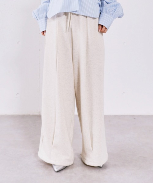 archives（アルシーヴ）の「センタータックワイドスウェットパンツ（スウェットパンツ・レディース・オートミール/グレー・MEDIUM）」の11枚目の写真