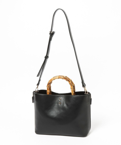 Andemiu（アンデミュウ）の「バンブーハンドルバッグ656264（ハンドバッグ・レディース・ライトイエロー/アイボリー/ブラック・FREE）」の11枚目の写真