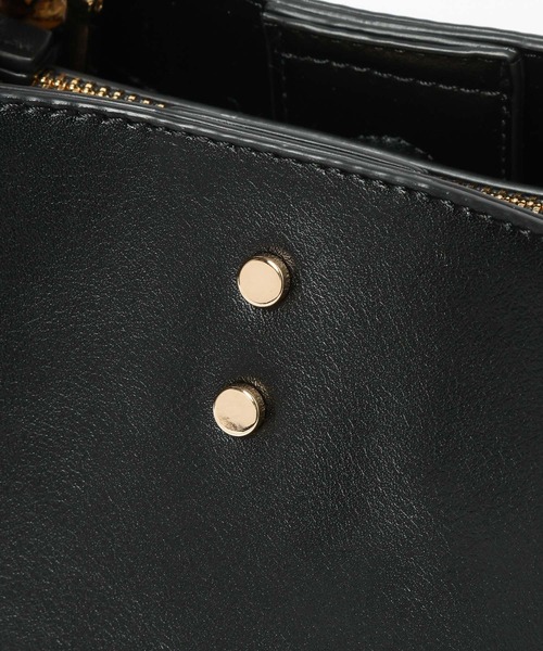 Andemiu（アンデミュウ）の「バンブーハンドルバッグ656264（ハンドバッグ・レディース・ライトイエロー/アイボリー/ブラック・FREE）」の20枚目の写真