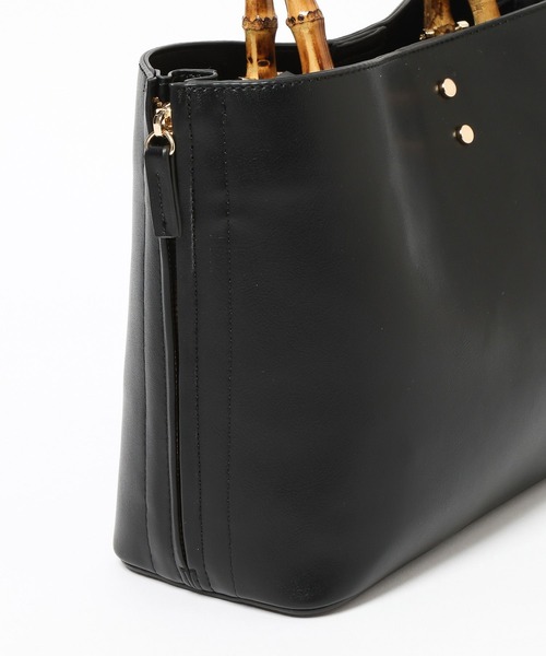 Andemiu（アンデミュウ）の「バンブーハンドルバッグ656264（ハンドバッグ・レディース・ライトイエロー/アイボリー/ブラック・FREE）」の22枚目の写真