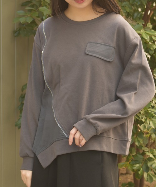 axes femme（アクシーズファム）の「変形ジッププルオーバー（Tシャツ/カットソー・レディース・ホワイト・FREE）」の20枚目の写真