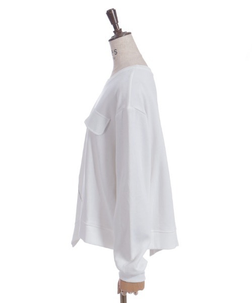 axes femme（アクシーズファム）の「変形ジッププルオーバー（Tシャツ/カットソー・レディース・ホワイト・FREE）」の6枚目の写真