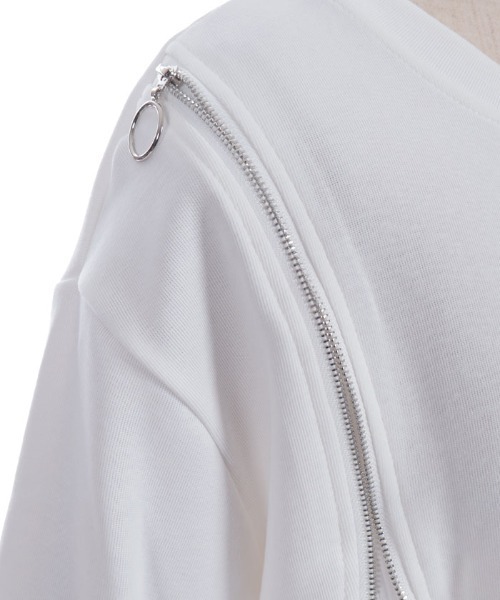 axes femme（アクシーズファム）の「変形ジッププルオーバー（Tシャツ/カットソー・レディース・ホワイト・FREE）」の11枚目の写真