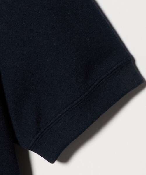 Steven Alan（スティーブンアラン）の「＜Steven Alan＞ブークレ ダンボール ワンボタン ハーフスリーブ プルオーバー（Tシャツ/カットソー・レディース・ネイビー/オフホワイト/グレー系・FREE）」の8枚目の写真