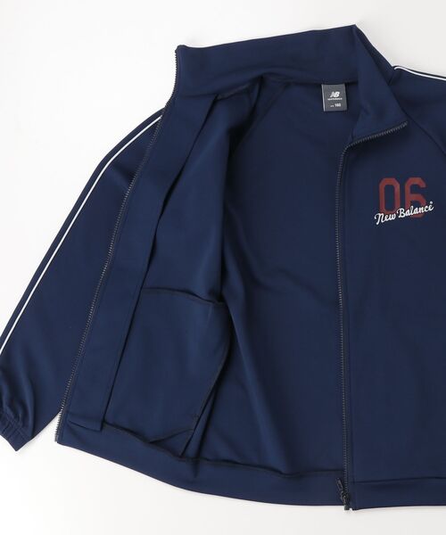 NEW BALANCE(ニューバランス)の「ポンチフルジップジャージジャケット(ジャージ・キッズ・ネイビー/ブラック・130/140/150/160)」の10枚目の写真