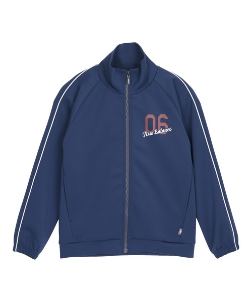NEW BALANCE(ニューバランス)の「ポンチフルジップジャージジャケット(ジャージ・キッズ・ネイビー/ブラック・130/140/150/160)」の2枚目の写真