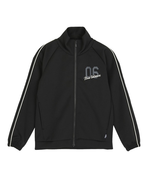 NEW BALANCE(ニューバランス)の「ポンチフルジップジャージジャケット(ジャージ・キッズ・ネイビー/ブラック・130/140/150/160)」の1枚目の写真