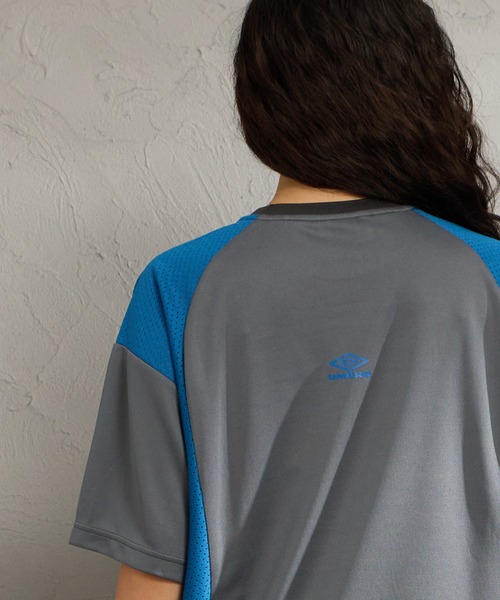 UMBRO（アンブロ）の「[UMBRO/アンブロ] 別注 メッシュ切り替え ゲームシャツ（Tシャツ/カットソー・レディース・ブラック/チャコールグレー/ブルー・S/M/L/XL）」の22枚目の写真