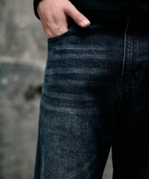 vintage wash straight denim pants / ヴィンテージウォッシュ