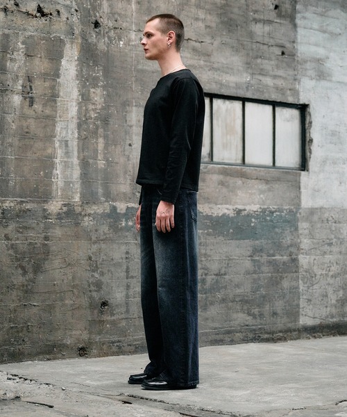 vintage wash straight denim pants / ヴィンテージウォッシュ 