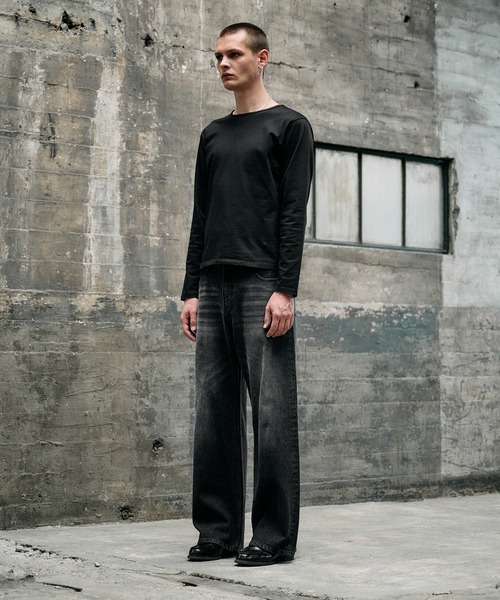 vintage wash straight denim pants / ヴィンテージウォッシュ