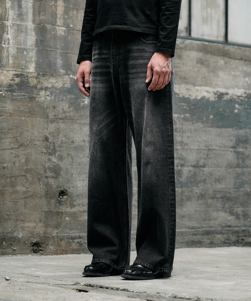 Regen Glanz ヴィンテージウォッシュストレートデニムパンツ Sサイズ vintage wash straight denim pants / ヴィンテージウォッシュ