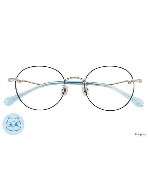 Zoff(ゾフ)の「Zoff|ちいかわ【ハチワレモデル】ボストン型メガネ|軽量 眼鏡 伊達めがね 度付き(レンズ交換券付) 度あり 度なし メンズ レディース ユニセックス おしゃれ 読書(メガネ・レディース・ネイビー・FREE)」の1枚目の写真