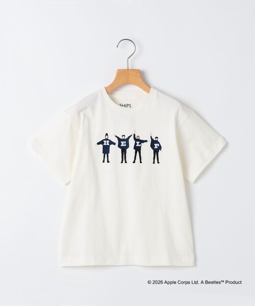 SHIPS（シップス）の「SHIPS KIDS:80～90cm /【THE BEATLES（ザ・ビートルズ）】半袖 Tシャツ（Tシャツ/カットソー・キッズ・ネイビー/ライトグリーン/オフホワイト/ライトブルー・90/80）」の2枚目の写真