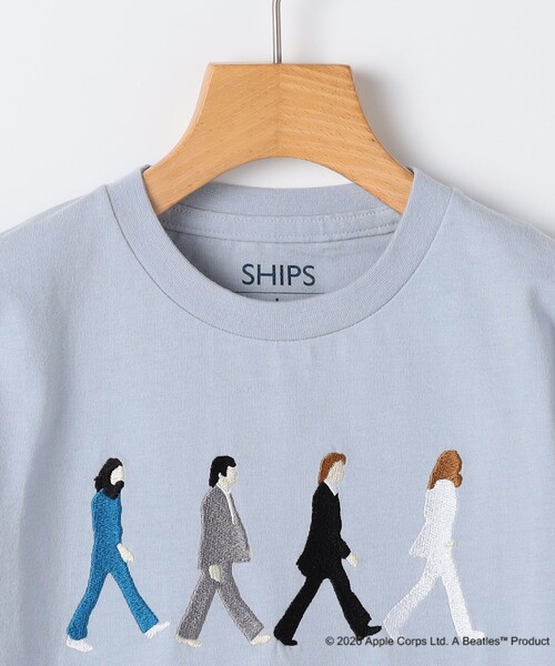 SHIPS（シップス）の「SHIPS KIDS:80～90cm /【THE BEATLES（ザ・ビートルズ）】半袖 Tシャツ（Tシャツ/カットソー・キッズ・ネイビー/ライトグリーン/オフホワイト/ライトブルー・90/80）」の12枚目の写真