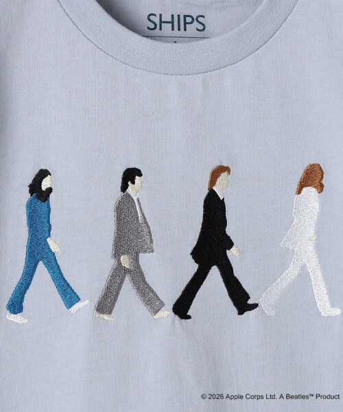 SHIPS（シップス）の「SHIPS KIDS:80～90cm /【THE BEATLES（ザ・ビートルズ）】半袖 Tシャツ（Tシャツ/カットソー・キッズ・ネイビー/ライトグリーン/オフホワイト/ライトブルー・90/80）」の6枚目の写真