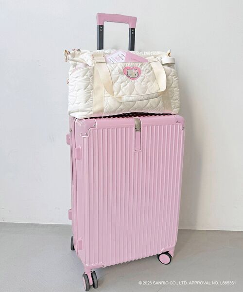 MAJESTIC LEGON（マジェスティックレゴン）の「ハローキティ トラベルボストン（ボストンバッグ・レディース・ピンク/アイボリー・FREE）」の15枚目の写真