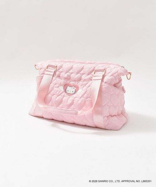 MAJESTIC LEGON（マジェスティックレゴン）の「ハローキティ トラベルボストン（ボストンバッグ・レディース・ピンク/アイボリー・FREE）」の18枚目の写真