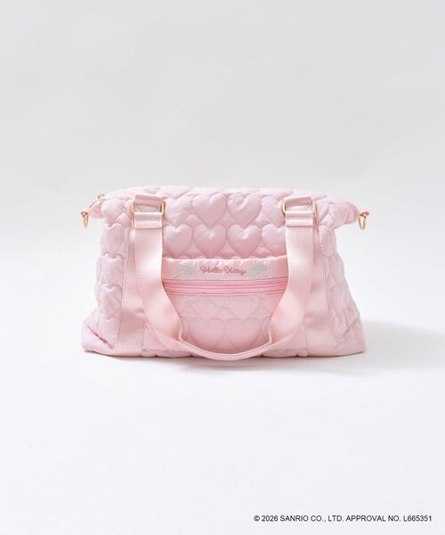 MAJESTIC LEGON（マジェスティックレゴン）の「ハローキティ トラベルボストン（ボストンバッグ・レディース・ピンク/アイボリー・FREE）」の20枚目の写真