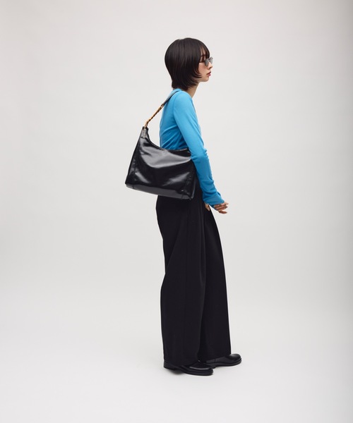 TONER(トナー)の「ワイドチェーンワンショルダーバッグ/ロゴプレート付き(ショルダーバッグ・レディース・ブラウン/レッド/ブラック・FREE)」の20枚目の写真