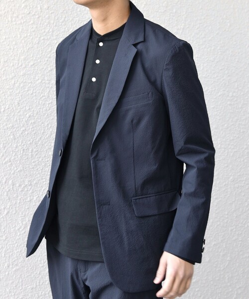 SHIPS any(シップス エニィ)の「SHIPS any:〈撥水/軽量/ストレッチ〉SOLOTEX(R) シアサッカー セットアップ スーツ 26SS◇(スーツセット・メンズ・チャコールグレー/ブラック/ネイビー・MEDIUM/SMALL/LARGE/X-LARGE)」の22枚目の写真