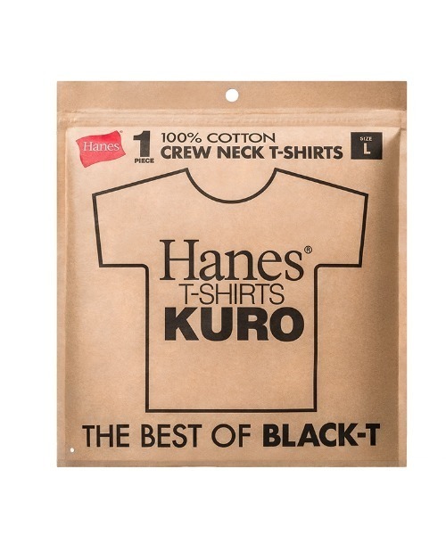 HANES(ヘインズ)の「Hanes/ヘインズ/1P Hanes T-SHIRTS KURO(Tシャツ/カットソー・メンズ・ブラック・L/M/S/XL)」の7枚目の写真