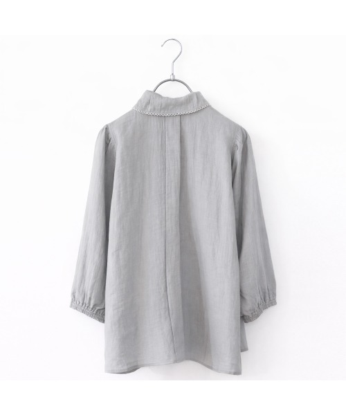 Marilyn Moon(マリリンムーン)の「picot raffle collar tuck blouse(シャツ/ブラウス・レディース・グレー/ブラック/ピンク/ホワイト・FREE)」の20枚目の写真