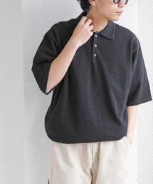 FORK&SPOON | FORK&SPOON　ボーダーショートスリーブニットポロ(ニット/セーター)