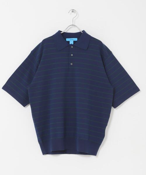 FORK&SPOON(フォークアンドスプーン)の「FORK&SPOON ボーダーショートスリーブニットポロ(ニット/セーター・メンズ・グレー系その他/ブルー系その他・5/4)」の18枚目の写真