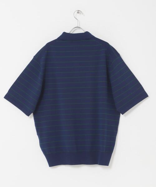 FORK&SPOON(フォークアンドスプーン)の「FORK&SPOON ボーダーショートスリーブニットポロ(ニット/セーター・メンズ・グレー系その他/ブルー系その他・5/4)」の20枚目の写真