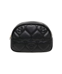 A BATHING APE(�A�x�C�V���O�G�C�v)��QUILTED HEART MONOGRAM MINI POUCH(�|�[�`)