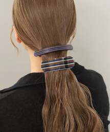 ANEMONE（アネモネ）の「マルチボーダーアーチクリップ（バレッタ/ヘアクリップ）」