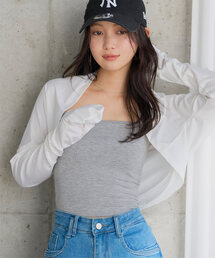[ UVカット＆接触冷感 ] M L 日避けボレロ