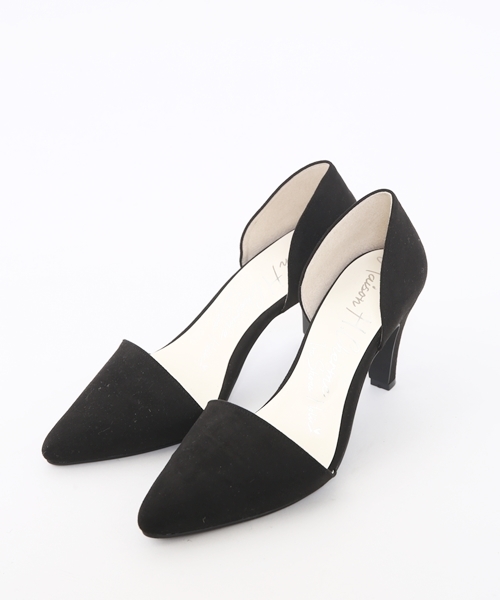 Chico（チコ）の「　サイドオープンセパレートパンプス（パンプス・レディース・ブラック/グレイッシュベージュ・SMALL/MEDIUM/LARGE）」の2枚目の写真