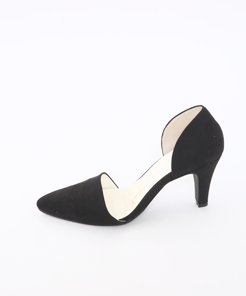 Chico（チコ）の「　サイドオープンセパレートパンプス（パンプス・レディース・ブラック/グレイッシュベージュ・SMALL/MEDIUM/LARGE）」の4枚目の写真