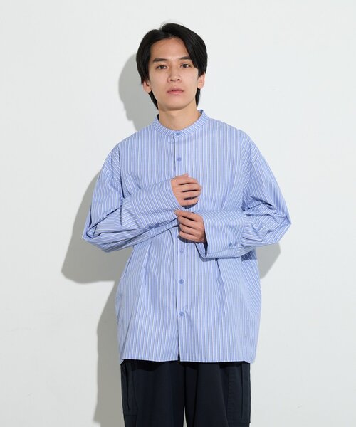 BIRTHDAY BAR（バースデイバー）の「【B-DAY STORE】カフスブラウス　メンズ（シャツ/ブラウス・メンズ・ブルー/ネイビー/イエロー・0）」の4枚目の写真