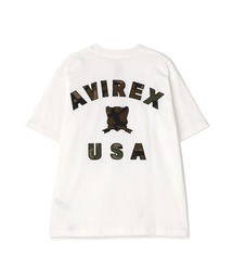 《直営店限定》VARSITY CAMO T-SHIRT / バーシティ カモ Tシャツ / AVIREX / アヴィレックス