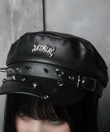 LAZYSLAY（レイジースレイ）の「レザースタッズキャスケット（キャスケット）」