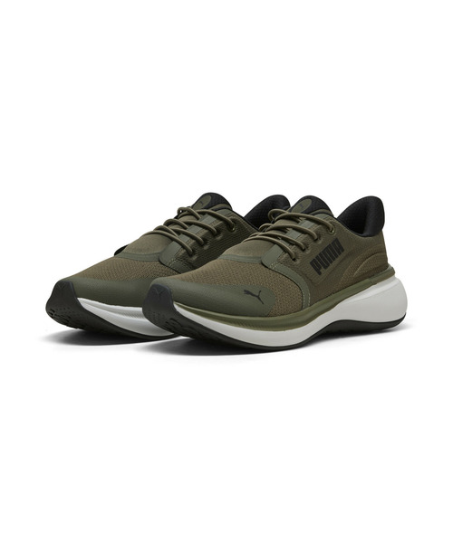 PUMA（プーマ）の「PUMA プーマ ユニセックス ソフトライド EXO シフト ランニングシューズ（スニーカー・メンズ・ブラック/カーキ・25.0cm/25.5cm/26.0cm/23.5cm/24.0cm/24.5cm/26.5cm/28.5cm/22.5cm/23.0cm/27.0cm/27.5cm/28.0cm）」の7枚目の写真