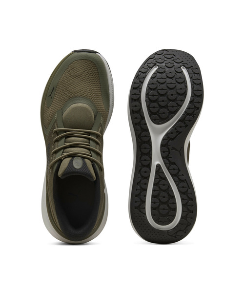 PUMA（プーマ）の「PUMA プーマ ユニセックス ソフトライド EXO シフト ランニングシューズ（スニーカー・メンズ・ブラック/カーキ・25.0cm/25.5cm/26.0cm/23.5cm/24.0cm/24.5cm/26.5cm/28.5cm/22.5cm/23.0cm/27.0cm/27.5cm/28.0cm）」の5枚目の写真